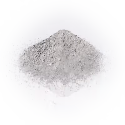 Haufen Porzellan‑Zementpulver.